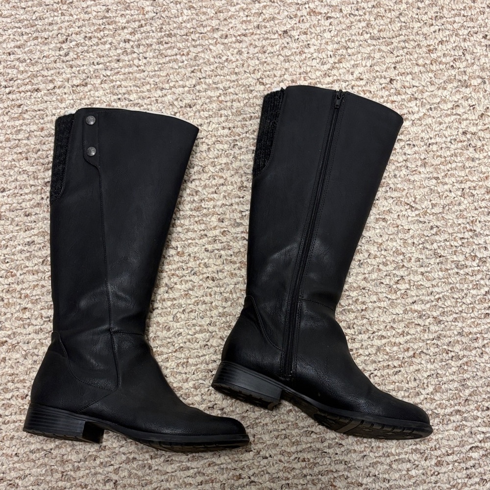 Life Stride Black Over the Knee Boots